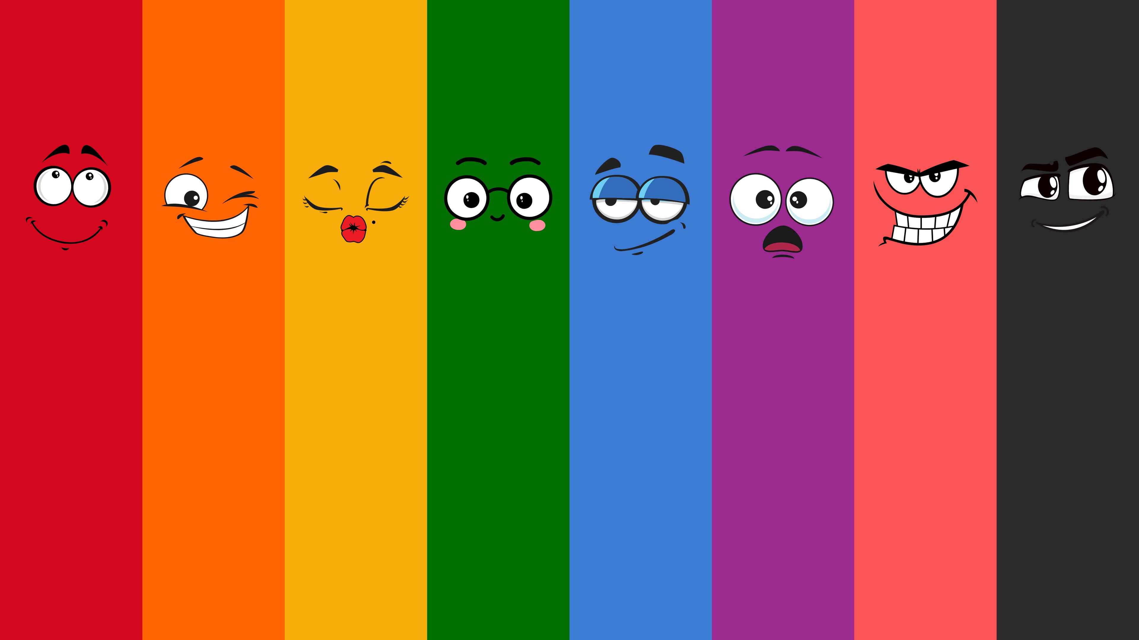 Colorful vertical stripes with 1987 Juices characters